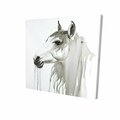 Begin Home Decor 12 x 12 in. Beautiful White Horse-Print on Canvas 2080-1212-AN248